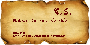 Makkai Seherezádé névjegykártya